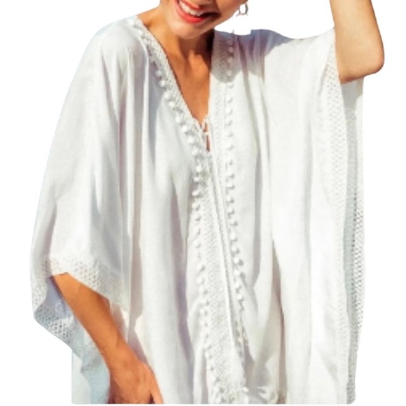 NWT BINDYA St. Barth Lace-Up Cover Up - Picture 4 of 7